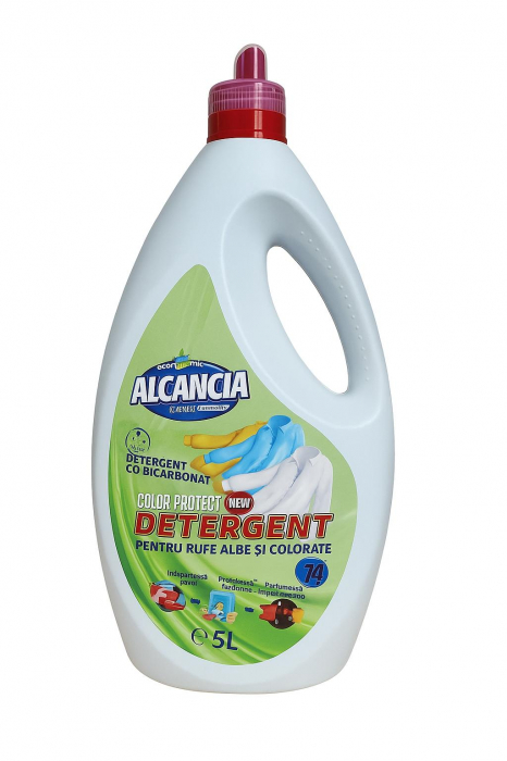 Detergent lichid cu bicarbonat, pentru rufe albe si colorate, 5 L [2]