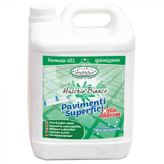 Detergent parfumat pt.pardoseli si multi-suprafete Mosc Alb 5l [1]