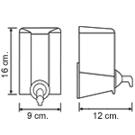 Dispenser alb pentru sapun spuma 500ml Cod F2 [5]