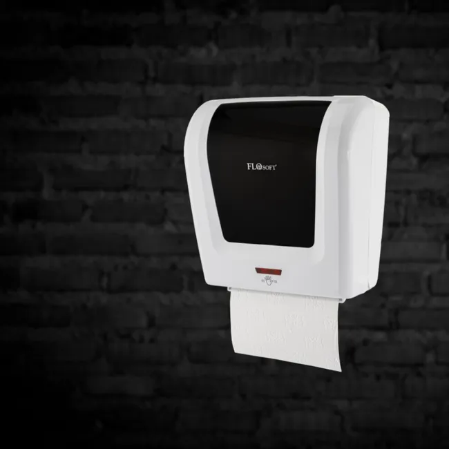 Dispenser hartie Autocut, 30.5x 34.7 x 22 cm, ABS, alb/negru [7]