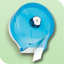 Dispenser hartie igienica jumbo,blue transparent,Vialli [1]