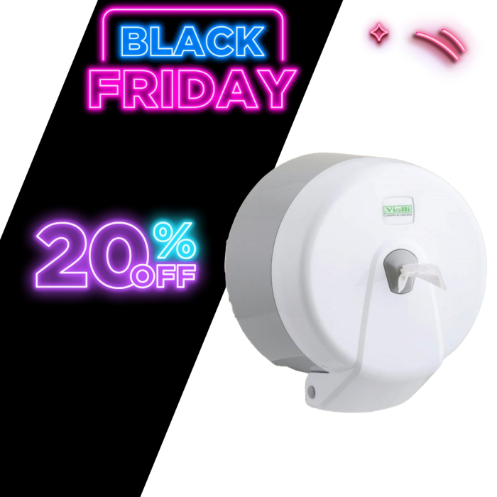 Dispenser hartie igienica Maxi Jumbo alb,ABS, MJ2 [1]