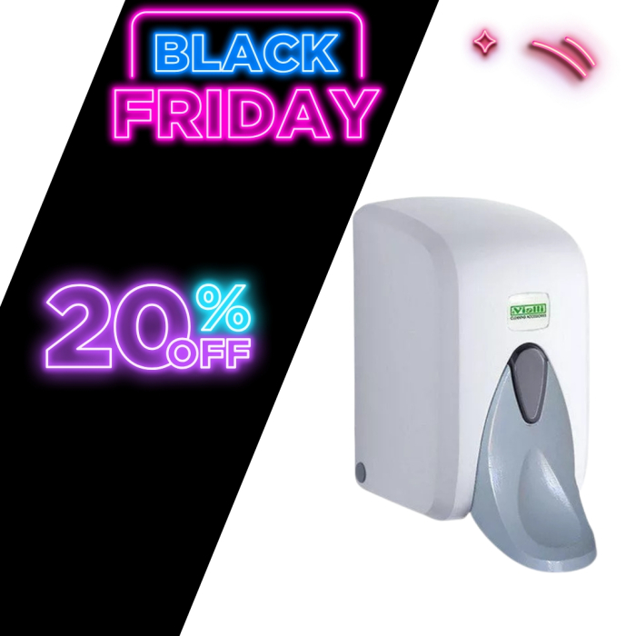 Dozator alb cu rezervor pentru sapun lichid 1000ml S6 [6]