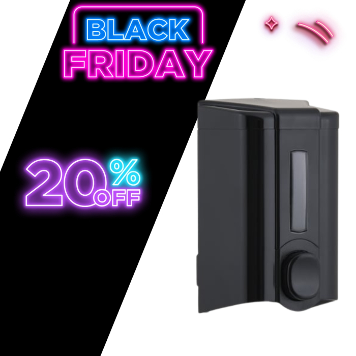 Dozator sapun lichid,negru,500ml,Vialli, Cod S2B [1]