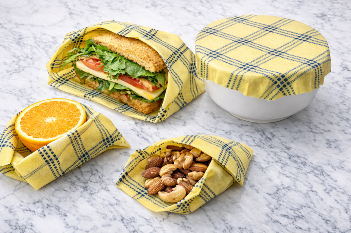 Folie alimentară cerată reutilizabilă 38x120 cm, rolă, 100% naturală, pe bază de ceară de albine, antibacteriană [3]