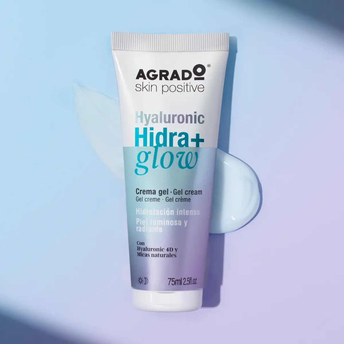 Gel crema hidratanta cu acid hialuronic, pentru stralucire si hidratare,75 ml, Agrado [2]