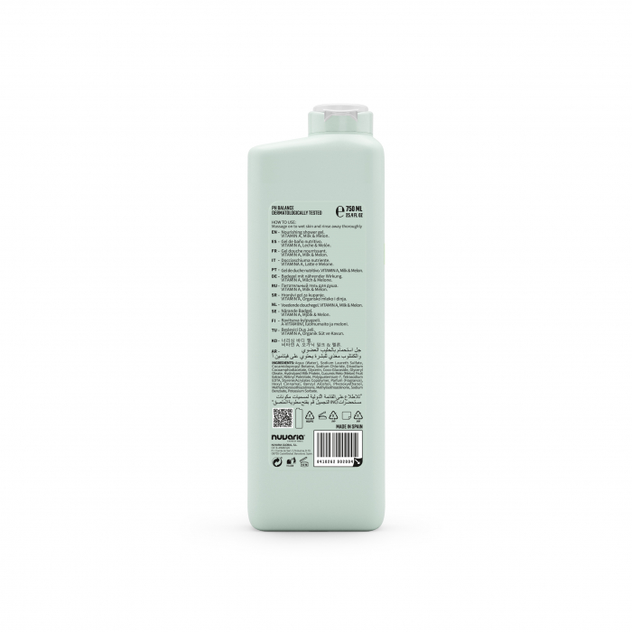 Gel de dus cu Vitamina A, Lapte si Pepene-PH Neutru, 750ml [2]