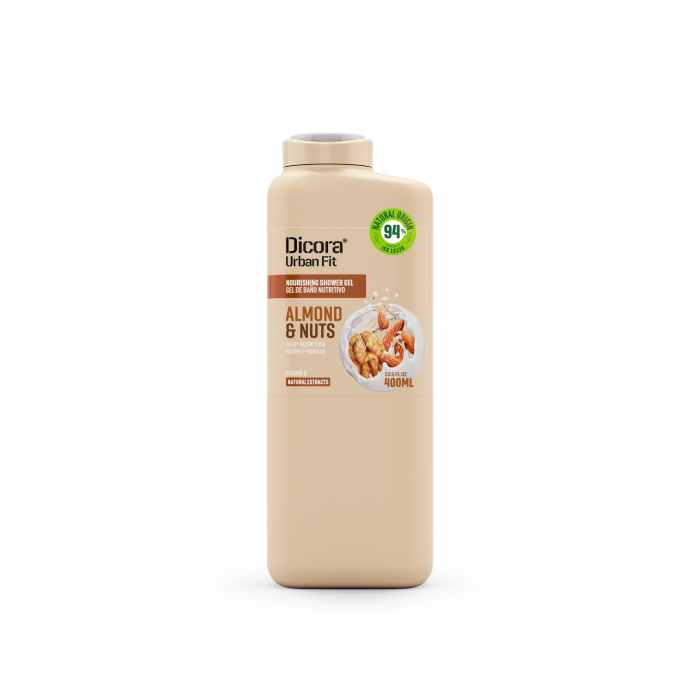 Gel de dus cu Vitamina B, lapte de migdale si esenta de nuci-PH Neutru, 400ml [1]