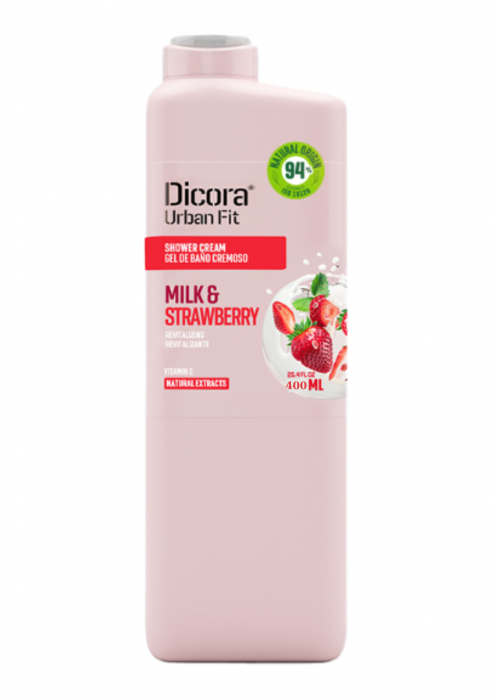 Gel de dus cu Vitamina B, lapte si capsuni, 400ml [1]