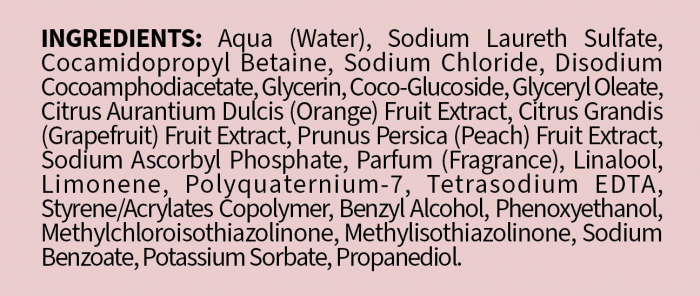 Gel de dus cu Vitamina C, Citrice si Piersica-PH Neutru, 750ml [3]