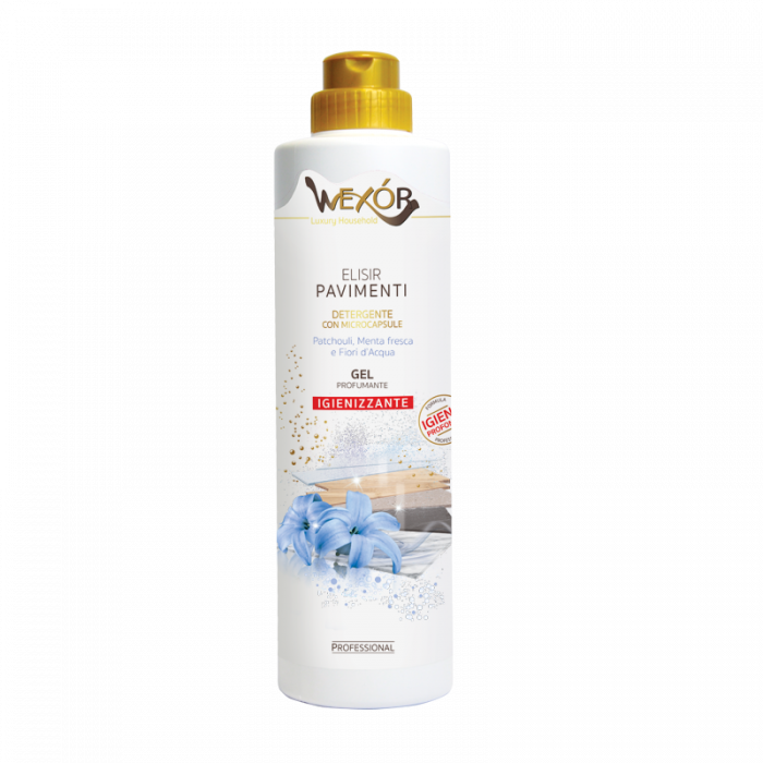 Gel pentru pardoseli igienizant si puternic parfumat, Patchouli,Menta Fresca & Fiori d’acqua 750ml [2]