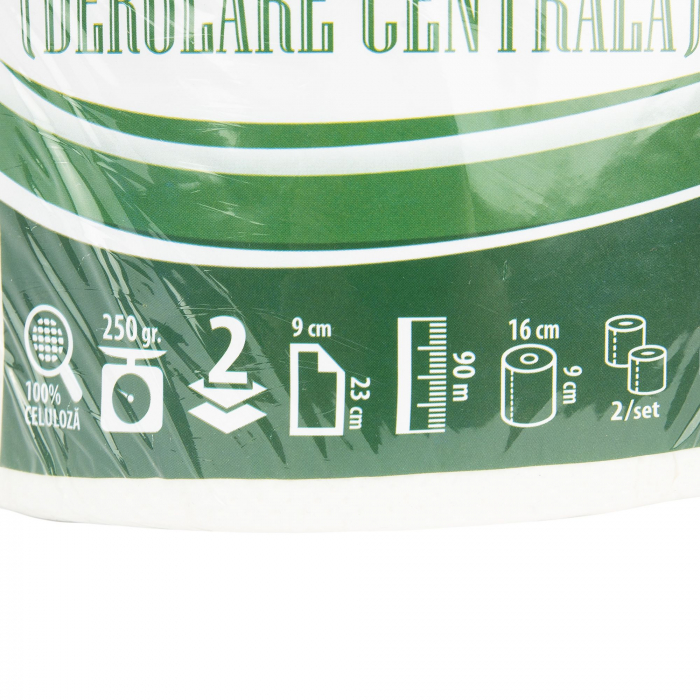 Pachet 2 role hartie igienica mini jumbo, Spa Paper,alba 90 ml/rola [2]