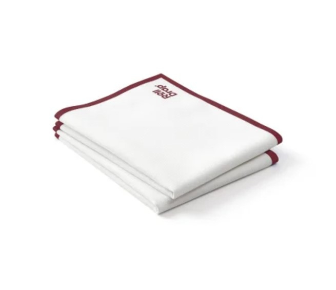 Laveta 100% bumbac, 40x64 cm, cu margini Bordeaux, Roll Drap [3]