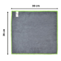 Laveta microfibra Pro 36x38 cm,gri cu margini diferite culori [3]