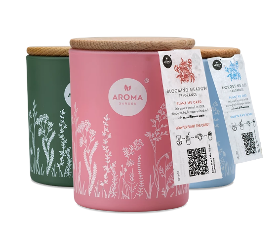 Lumanare parfumata Blooming Meadow, 150g,  Fresh Garden, Arome Home [2]