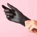 Manusi nitril nepudrate ,marimea M negre 100buc/cut [12]