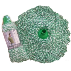 Mop umed de microfibra,alb-verde 150g [3]