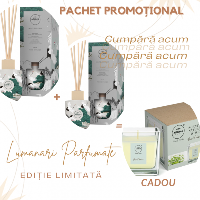 Pachet odorizare  Basil&Verbena + White Blossom - Aroma Home [1]