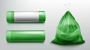 Saci menajeri,60l, verde,10 buc,super rezistenti [5]