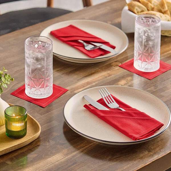 Servetel 19x20 cm, 100% bumbac, pachet de 30 buc, disponibil in doua nuante, Roll Drap [3]