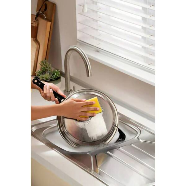 Set 6 bureti abrazivi pentru curatat vase, cu protectie pentru degete [4]