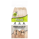 Set ECO Picnic biodegradabil 2 x 6 (furculita+cutit) [3]