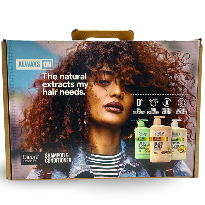 Set îngrijire păr, Love is in the Hair, Dicora Urban Fit – 4 șampoane + balsam [4]