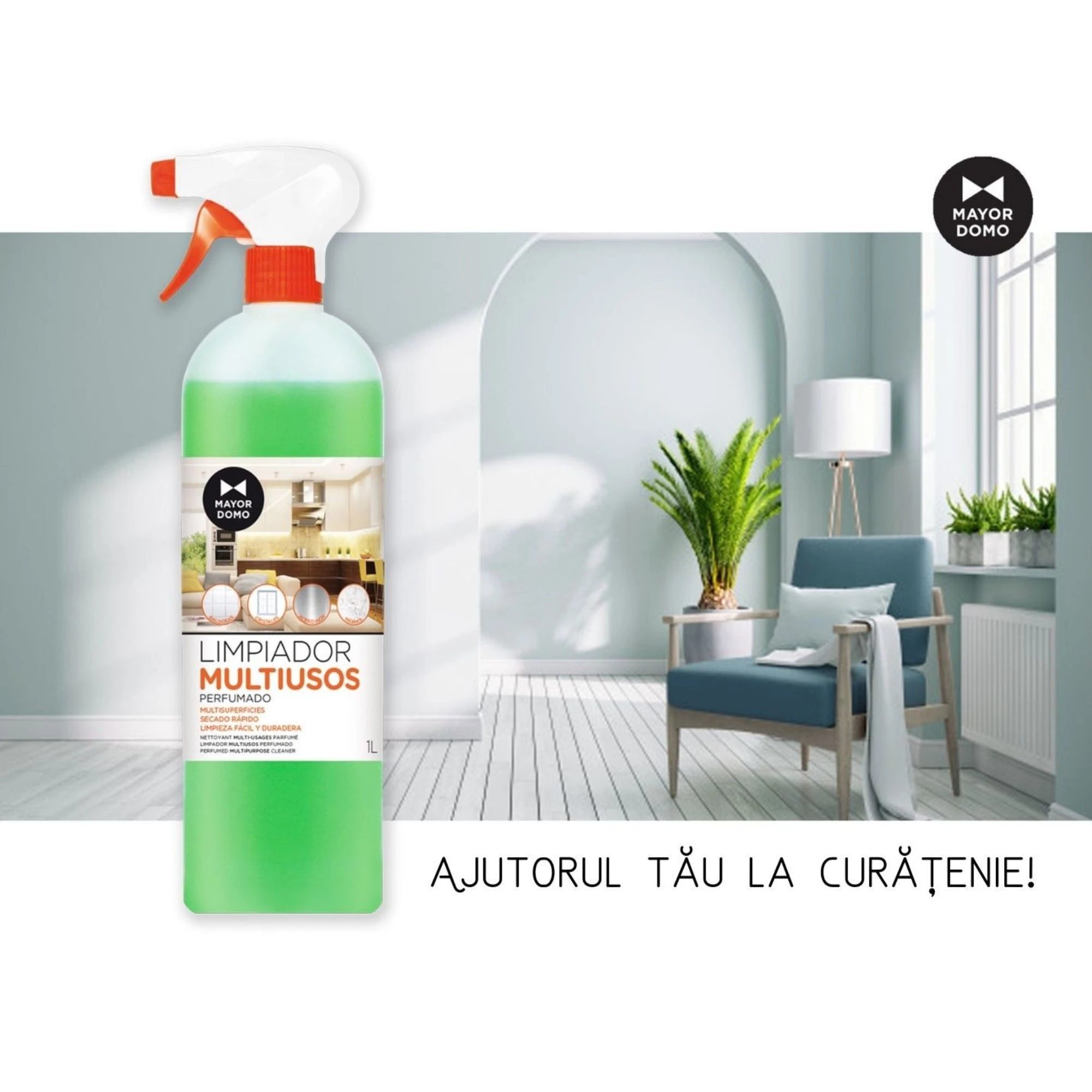 Solutie profesionala universala,super concentrata si parfumata Multiusos,1000 ml [2]