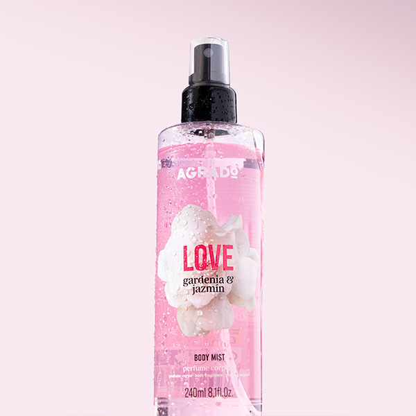 Spray de corp LOVE , aroma de Gardenie si Iasomie verde 240ml [3]