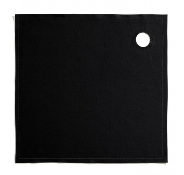 Suport din bumbac pentru sticle de vin 40x40, 12 buc, Negru, Roll Drap [3]