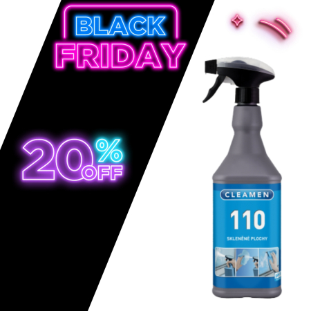 110 Solutie profesionala pentru.suprafete sticla,1L