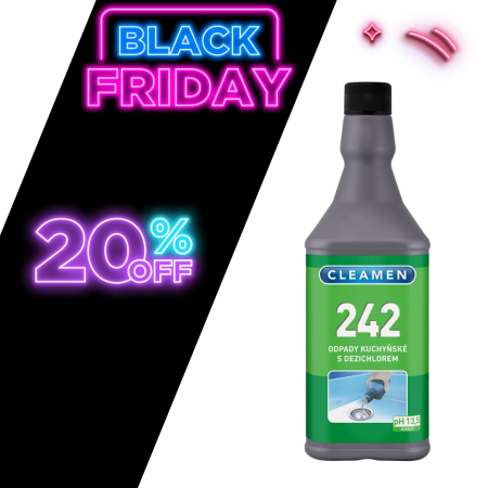 Articole HoReCa - 242 Solutie concentrata pentru desfundat tevi bucatarie 1L