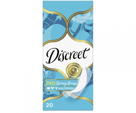 Cosmetice & Ingrijire Personala - Absorbante Discreet Deo Spring Breeze, 20 buc