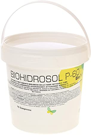 Detergenti BIO - Activator biologic solid, pentru fose septice si tevi sanitare de baie sau bucatarie,Biohidrosol,10 tablete/set