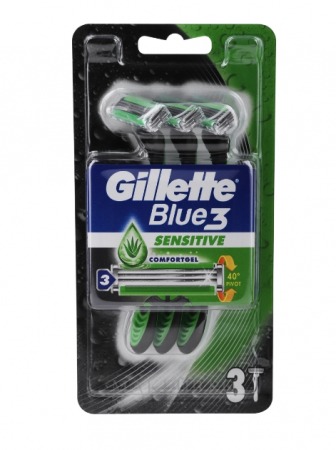 Cosmetice & Ingrijire Personala - Aparat de ras de unica folosinta Gillette Blue3 Sensitive, 3 buc