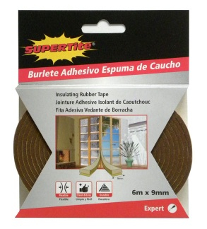 Home&Deco - Banda izolatoare spuma cauciuc pentru usi si geamuri ,6m X 9mm