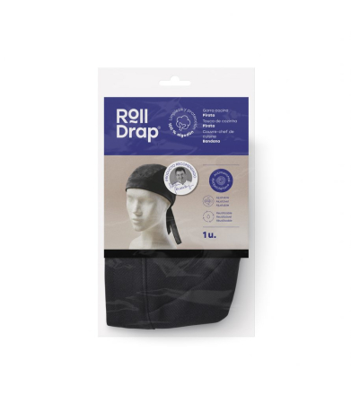 Bandana tip pirat, PES/Bumbac, disponibila in doua culori, Roll Drap [2]