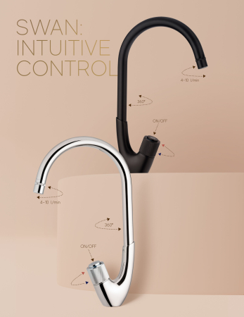 Baterie pentru bucătărie serie SWAN 33, Rubineta [2]