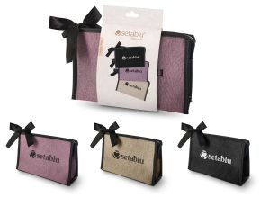 Textile - Borseta rectangulara cu fundita- diverse culori 23×14×7 cm