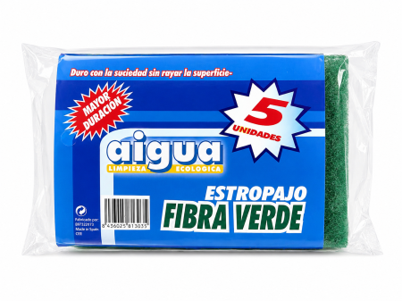 Articole Menaj & Accesorii pentru Casa -  Burete abraziv din fibra verde, 5buc/set, New Mop