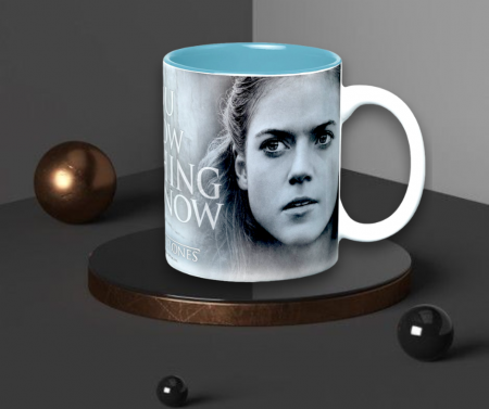 Home&Deco - Cana ceramica, Game of Thrones, "You Know Nothing Jon Snow", 460 ml