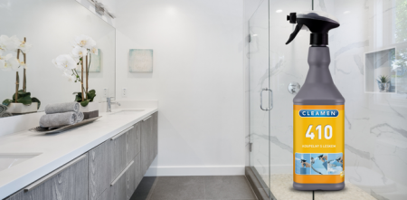 410 Dezincrustrant profesional cu pulverizator pentru baie 1L. [1]