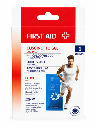 Cosmetice & Ingrijire Personala - Compresa termica cald/rece, 10x26 cm, reutilizabilă, husă inclusă, Setablu Medical