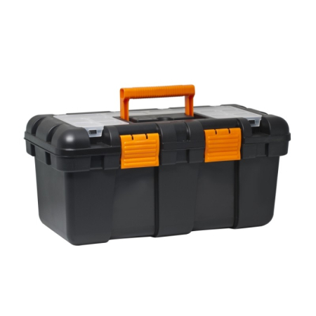 Cutie pentru scule STRATOS, 50 x 25 x 24 cm, plastic, tava detasabila + Cutie scule mică, 25 x 15 x 11 cm, Uniconfort [1]