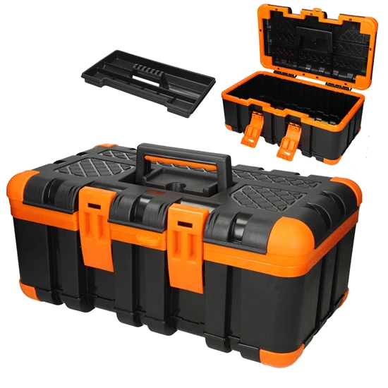 Auto Bricolaj & Gradina & Camping - Cutie pentru scule TITANO, 50 x 30 x 22 cm, plastic, tava detasabila, Uniconfort
