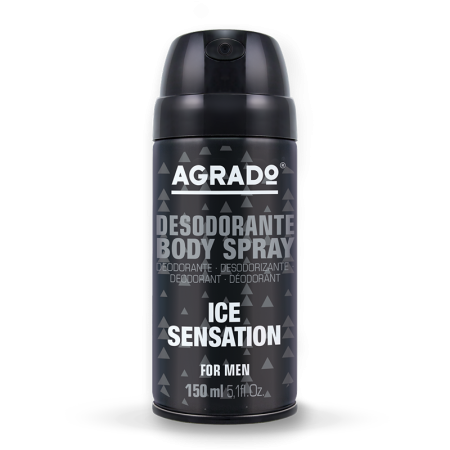 Cosmetice & Ingrijire Personala - Deodorant antiperspirant, men, Ice Sensation, 150 ml, Agrado 