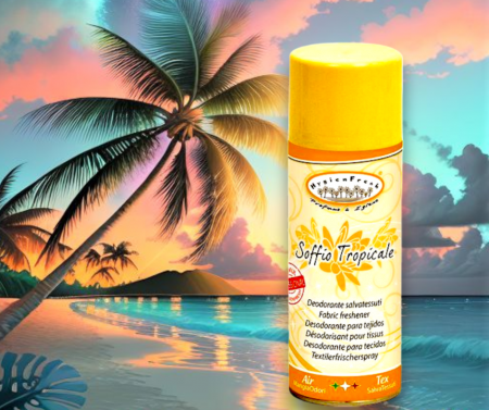 Odorizanti spray si neutralizatori miros ambient si tesaturi - Deospray neutralizare miros Soffio Tropicale, 150ml