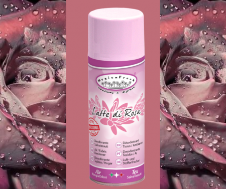 Odorizanti spray si neutralizatori miros ambient si tesaturi - Deospray neutralizator miros Lapte de trandafir, 150ml