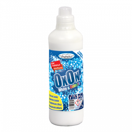 Solutii indepartare pete si inalbitori rufe - Detergent cu oxigen activ pentru indepartarea petelor de pe tesaturi albe si colorate OxOn,1L