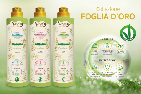 Detergent de rufe igienizant si parfumat, Foglia D'Oro Veganok, 750ml, Wexor [1]